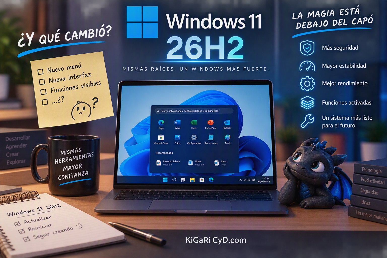 Instalé Windows 11 26H2 y no encontré nada nuevo. ¿Es normal?